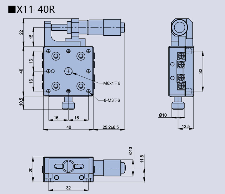 直線調整架 X11-40(圖11) 直線調整架
