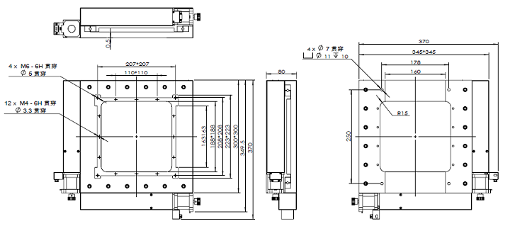 XY軸電動對位臺 FXY100-300K(圖9) XY軸電動對位臺