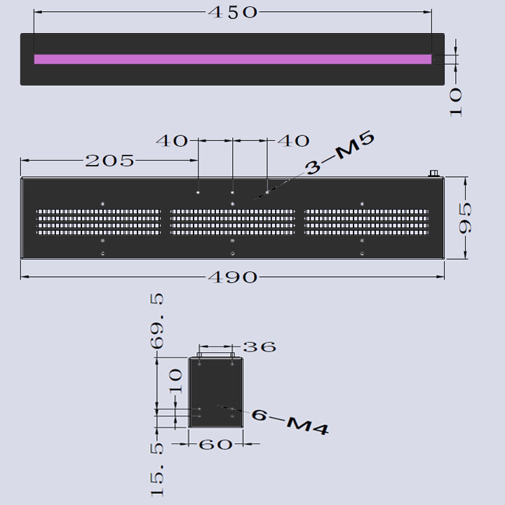 UVLED線光源供應(yīng)商-450×10(圖3) uvled線光源