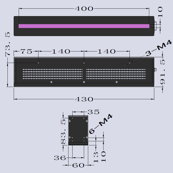 UVLED線光源價格-400×10(圖3) uvled線光源