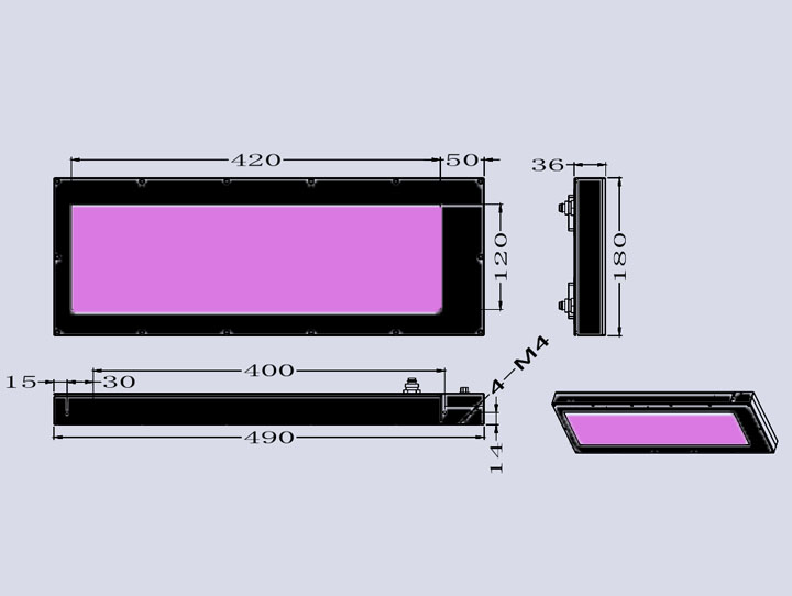 大型UVLED水冷面光源生產廠家-420×120(圖3) UVLED面光源