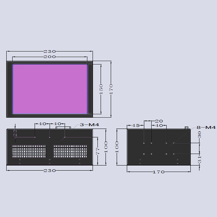 面光源uvled膠水固化機-200×150(圖3) 面光源uvled膠水固化機-200×150(圖3)