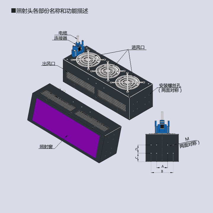 UVLED面光源固化設備-100×30(圖3) UVLED面光源固化設備-100×30(圖3)